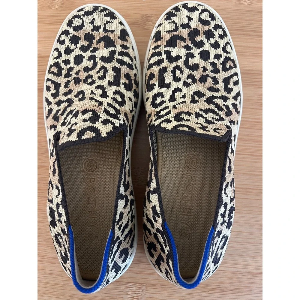 Rothy's Women's Limited Retired‎ Camo Cat Leopard Original Slip On Sneaker Sz 7